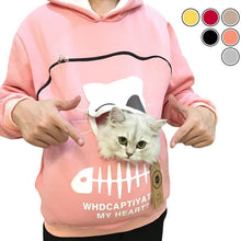 Load image into Gallery viewer, Animal Pouch Sweatshirt Hoodie