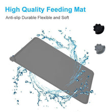 Load image into Gallery viewer, Silicone Waterproof Dog Cat Pet Food Mats Tray - Non Slip Pet Dog Cat Bowl Mats Placemat