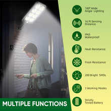 Load image into Gallery viewer, Solar-Powered Garden Light with Dual Motion and Light Sensors