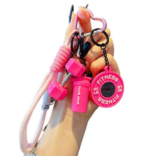 Load image into Gallery viewer, Creative Mini Gym Barbell Plate Keychain