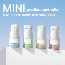 Load image into Gallery viewer, Mini Travel Size Rain Sun Umbrella