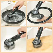 Load image into Gallery viewer, Multifunctional Long Handle Pressing Cleaning Brush