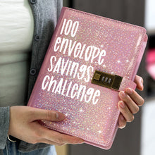 Load image into Gallery viewer, 100 Envelope Saving Challenge Binder with Lock