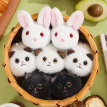 Load image into Gallery viewer, Wagging Tail Kitty Plush Doll Keychain