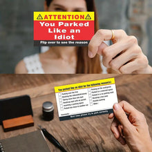 Load image into Gallery viewer, You Parked Like An Idiot Parking Cards