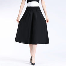 Load image into Gallery viewer, Women's High Elastic Waist Pleated Chiffon Wide Leg Culottes