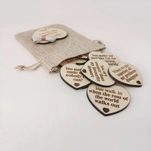 Load image into Gallery viewer, 10 Reasons Why You Are My Bestie Jute Bag With Hearts