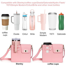 Load image into Gallery viewer, Crossbody Bag with Water Bottle Holder for Women