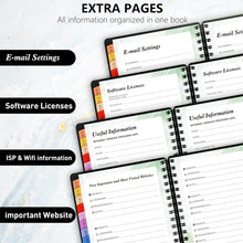 Load image into Gallery viewer, Password Book with Colorful Alphabetical Tabs