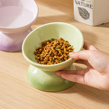 Load image into Gallery viewer, Ceramic Elevated Pet Food Bowls