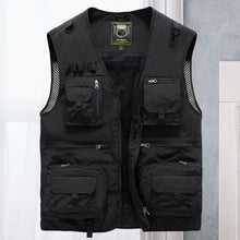 Load image into Gallery viewer, Breathable Mesh Zip Cargo Vest