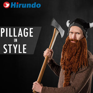 Knitted Viking Beard Hat