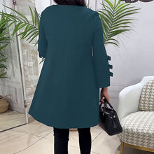Load image into Gallery viewer, Knee-Length Dress With Long Sleeves