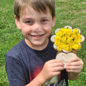 Mother's Day DIY Hand Picked Flower Holder Gift