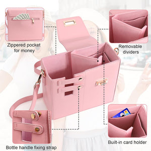 Crossbody Bag with Water Bottle Holder for Women
