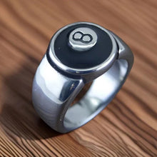 Load image into Gallery viewer, Lucky 8 Ball Pool Ball Ring