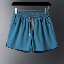 Load image into Gallery viewer, Men&#39;s Plain Solid Color Drawstring Pocket Shorts