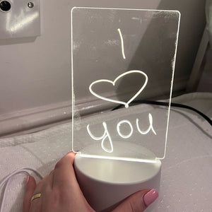 Note Board Creative LED Night Light