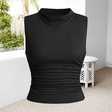 Load image into Gallery viewer, Ruched Waist Ribbed Tank Top