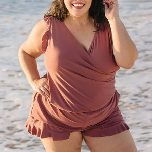 Built-in bra and Leggings Swim Romper