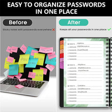 Load image into Gallery viewer, Password Book with Colorful Alphabetical Tabs
