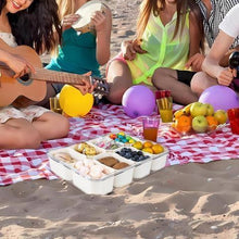 Load image into Gallery viewer, Multi-grid Clear Food Storage Box with Lid &amp; Handle