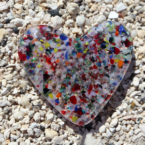 Pre-Sale Discount (50% OFF) >> Colorful Glass Pocket Heart