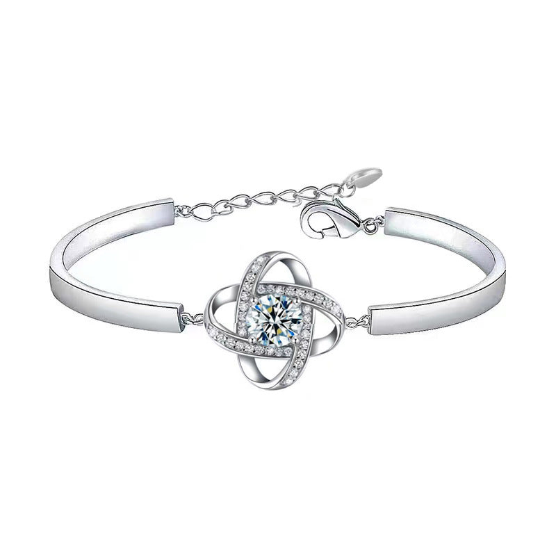 I will always be with you - Diamond Knot Bracelet
