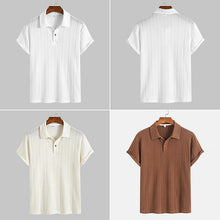 Load image into Gallery viewer, Regular Fit Plain Textured Polo Shirt