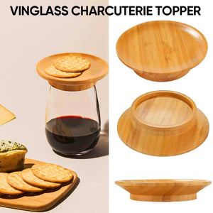 Charcuterie-topper i vinglass