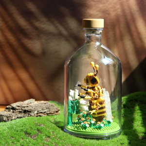 Insect Collection Building Blocks with Glass Display Bottle
