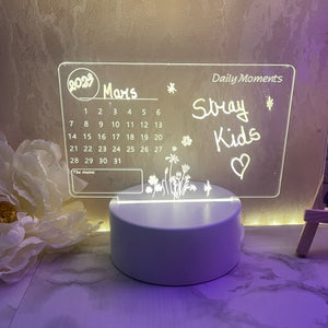 Note Board Creative LED Night Light