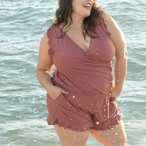 Built-in bra and Leggings Swim Romper