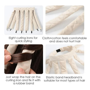 Sleeping Headband Heatless Curling Iron
