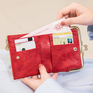 Mini Fashion Ladies Square Short Wallet