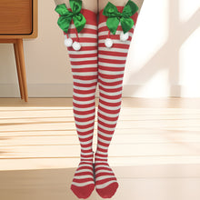 Load image into Gallery viewer, Christmas Thigh High Stockings