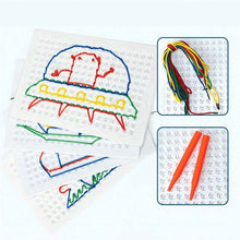 Load image into Gallery viewer, DIY Magic Threading Board for Kids