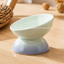 Load image into Gallery viewer, Ceramic Elevated Pet Food Bowls