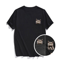 Load image into Gallery viewer, Hidden Middle Finger Signed Funny Cat Printed T-Shirt