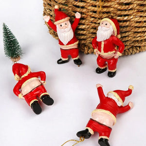 Playful Butt Santa Ornaments