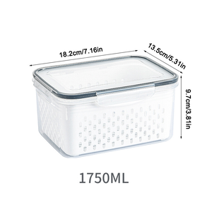 Food Storage Containers for Fridge with Removable Colander