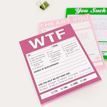 Load image into Gallery viewer, WTF Notes Handy Checklist Memo Pad