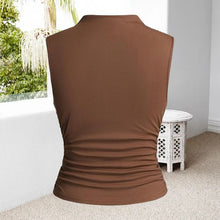 Load image into Gallery viewer, Ruched Waist Ribbed Tank Top