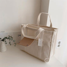 Load image into Gallery viewer, Solid Color Canvas Tote Bag
