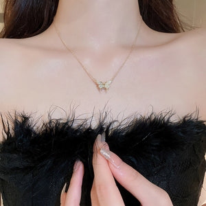 Magnetic Butterfly Patchwork Necklace