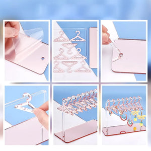 Acrylic Jewelry Hanger Rack Organizer
