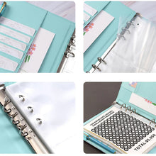 Load image into Gallery viewer, 100 Envelope Saving Challenge Binder with Lock