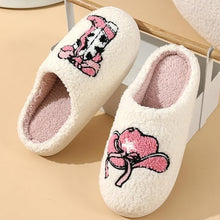 Load image into Gallery viewer, Cartoon Print Plush Slippers