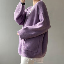 Load image into Gallery viewer, Slouchy Knitted Cardigan With Pockets