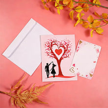 Load image into Gallery viewer, 3D Heart-Shaped Pop-Up Greeting Card with Love Tree Design